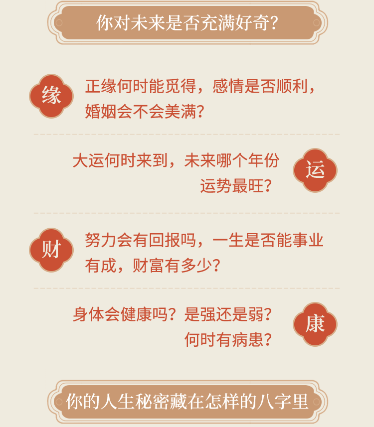 测试后您将知道以下信息